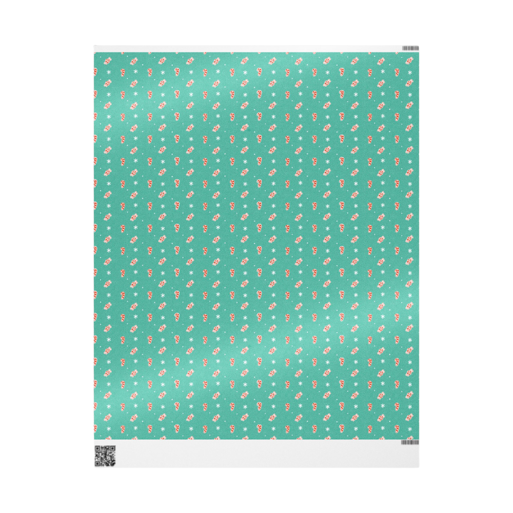 Wrapping Paper - Peppermint and Snowflake
