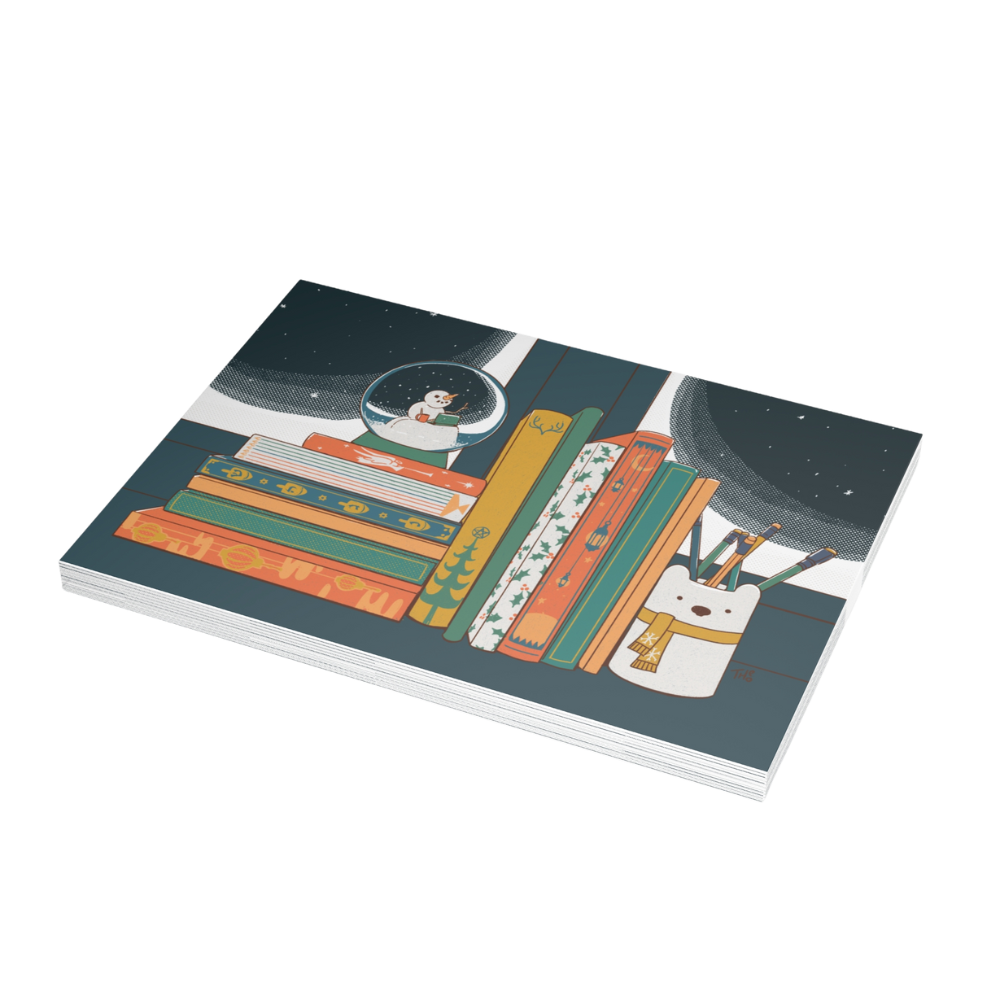 Greeting Card - Holiday Books (1, 10, 30, and 50 pcs available,)