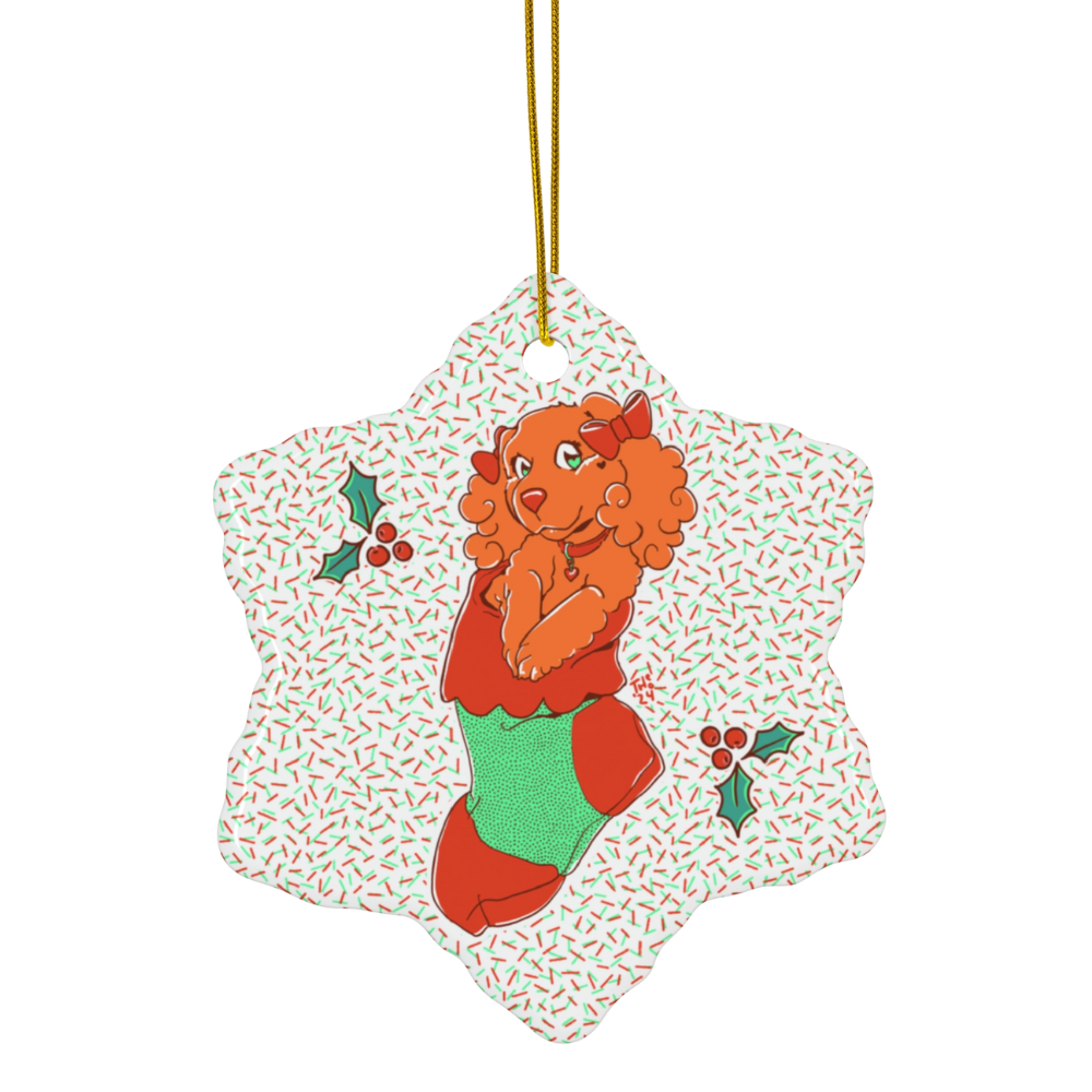 Ceramic Ornament - Cute Dog