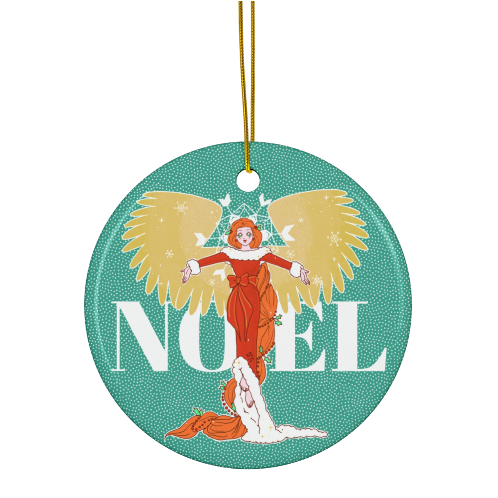 Ceramic Ornament - Anime Christmas Angel
