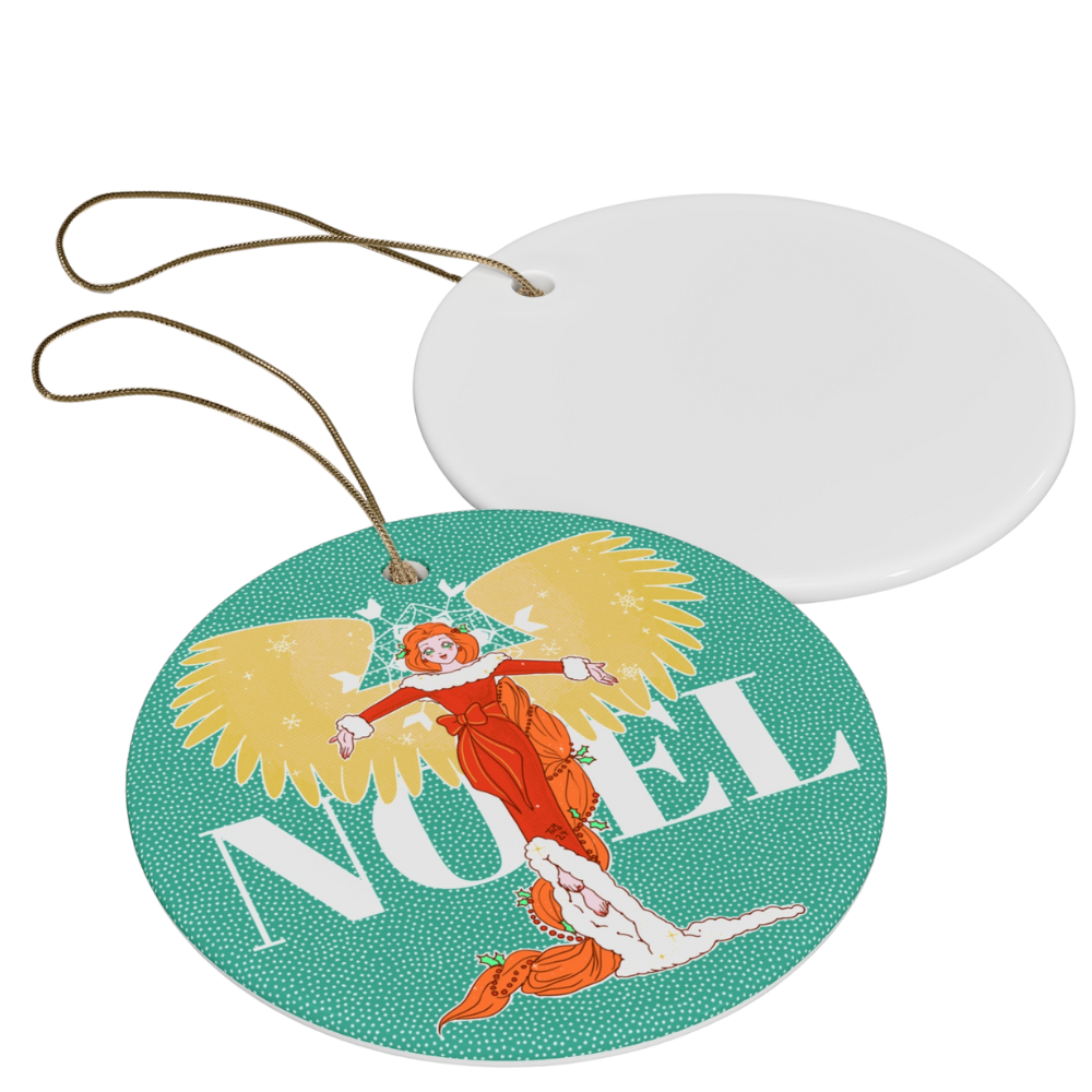 Ceramic Ornament - Anime Christmas Angel