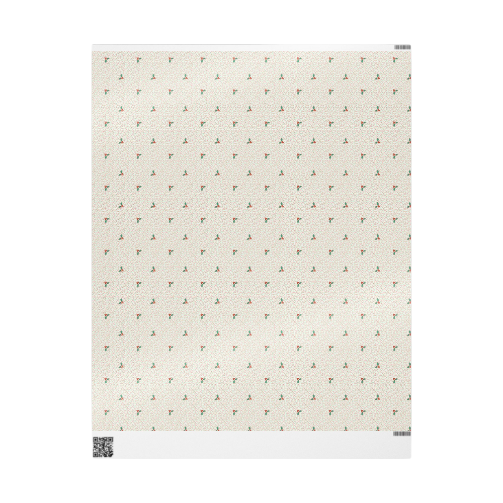 Wrapping Paper - Holly and Sprinkles