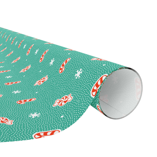 Wrapping Paper - Peppermint and Snowflake
