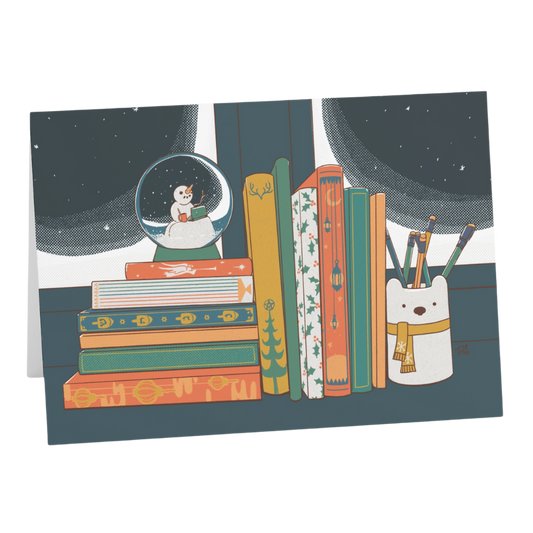 Greeting Card - Holiday Books (1, 10, 30, and 50 pcs available,)