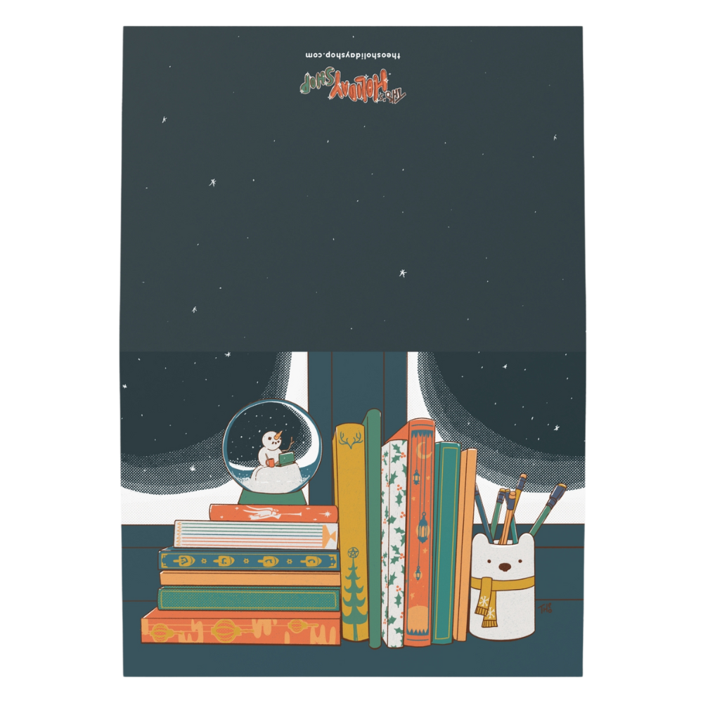 Greeting Card - Holiday Books (1, 10, 30, and 50 pcs available,)