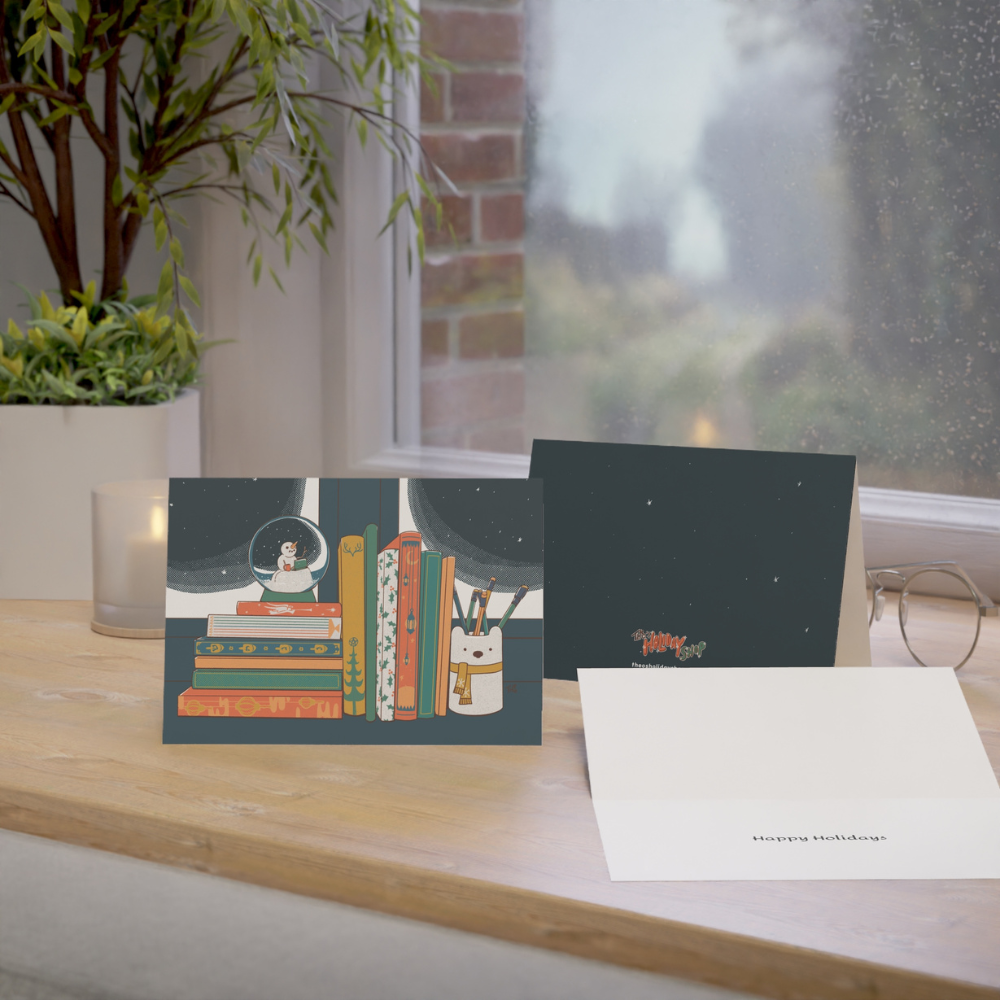 Greeting Card - Holiday Books (1, 10, 30, and 50 pcs available,)