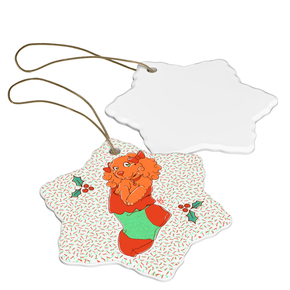 Ceramic Ornament - Cute Dog