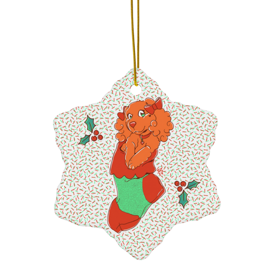 Ceramic Ornament - Cute Dog