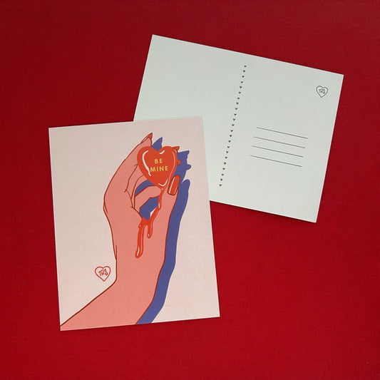 "Be Mine" Bleeding Heart Valentine - Pack of 10