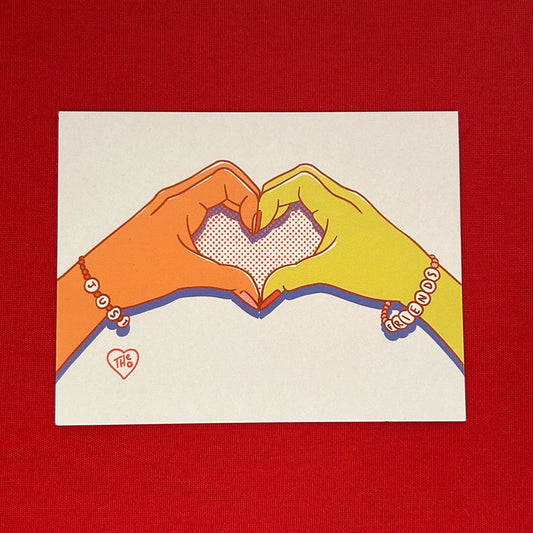 "Just Friends" Hand Heart Valentine – Pack of 10