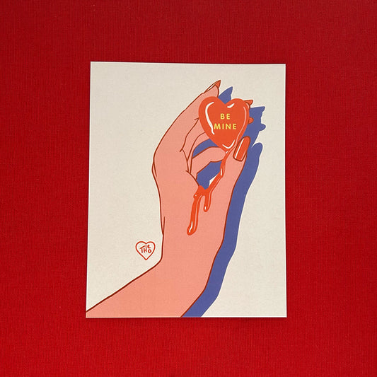 "Be Mine" Bleeding Heart Valentine - Pack of 10